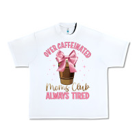 White over caffeinated moms club Urban Heavy Tee - JahusDesignShop