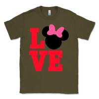 Army Green Minnie Mouse Classic Tee - CowhideDigitalArt