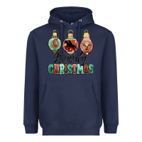 Navy howdy christmas Heavyweight Hoodie - MaliasSmallBusiness