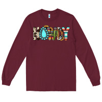 Burgundy howdy Long Sleeve Tee - JahusDesignShop