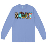 Colony Blue howdy Long Sleeve Tee - JahusDesignShop