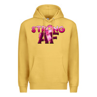 Antique Gold strong af breast cancer Premium Hoodie - BarkalooDesign