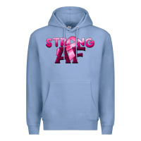 Colony Blue strong af breast cancer Premium Hoodie - BarkalooDesign