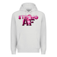 Dove Grey strong af breast cancer Premium Hoodie - BarkalooDesign
