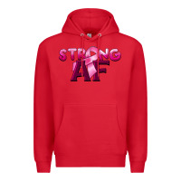 Red strong af breast cancer Premium Hoodie - BarkalooDesign