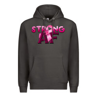 Smoke strong af breast cancer Premium Hoodie - BarkalooDesign
