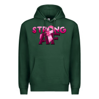Sports Green strong af breast cancer Premium Hoodie - BarkalooDesign