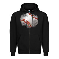 Black leopard baseball patch Zipper Hoodie - Jasminsmagicworld