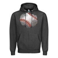 Charcoal Heather leopard baseball patch Zipper Hoodie - Jasminsmagicworld