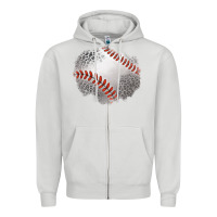 Dove Grey leopard baseball patch Zipper Hoodie - Jasminsmagicworld