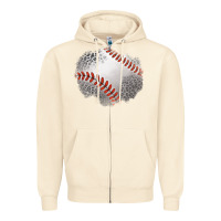 Sandshell leopard baseball patch Zipper Hoodie - Jasminsmagicworld