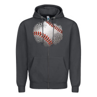 Smoke leopard baseball patch Zipper Hoodie - Jasminsmagicworld