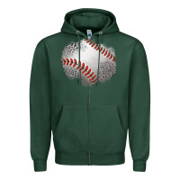 Sports Green leopard baseball patch Zipper Hoodie - Jasminsmagicworld