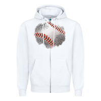 White leopard baseball patch Zipper Hoodie - Jasminsmagicworld