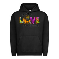 Pigment Black For the love of Halloween Urban Hoodie - NancyCooperArtShop