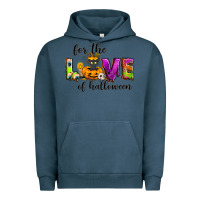 Pigment Midnight Navy For the love of Halloween Urban Hoodie - NancyCooperArtShop