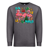 Charcoal Heather christmas fla la la la la mingo Premium Sweatshirt - MaliasSmallBusiness