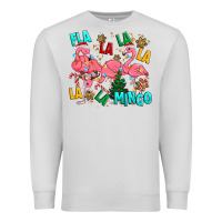Dove Grey christmas fla la la la la mingo Premium Sweatshirt - MaliasSmallBusiness