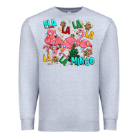 Heather Grey christmas fla la la la la mingo Premium Sweatshirt - MaliasSmallBusiness