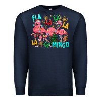 Navy christmas fla la la la la mingo Premium Sweatshirt - MaliasSmallBusiness
