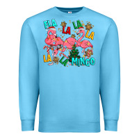 Ocean Blue christmas fla la la la la mingo Premium Sweatshirt - MaliasSmallBusiness