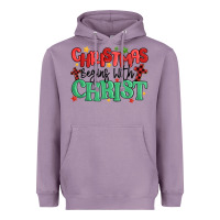 Lavender christmas begins with christ Heavyweight Hoodie - MaliasSmallBusiness