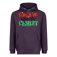 Plum christmas begins with christ Heavyweight Hoodie - MaliasSmallBusiness