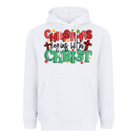White christmas begins with christ Heavyweight Hoodie - MaliasSmallBusiness