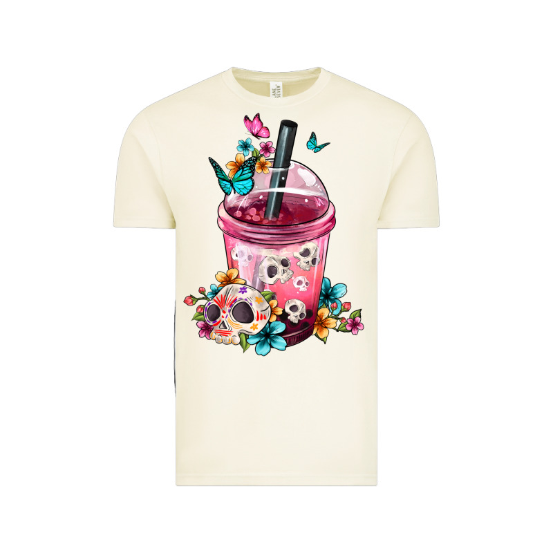 Mexican Day Of The Dead Skulls Coffee Cup Vintage Tee by FaDigitalArtStudio | Teevron