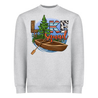 Heather Grey lake squad Heavyweight Sweatshirt - HRA Design Shop