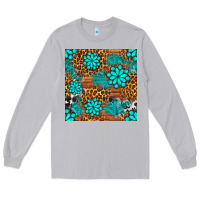 Moon Dust leopard gemstone seamless pattern Long Sleeve Tee - BundleAndBundleShop