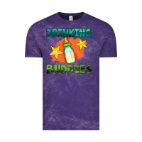 Cloud Purple drinking buddies with baby bottle Vintage Tee - HRA Design Shop