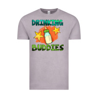 Vintage Zinc drinking buddies with baby bottle Vintage Tee - HRA Design Shop