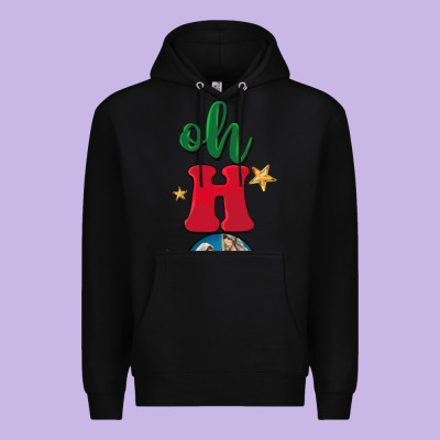 Oh Holy Night Premium Hoodie Designed By Barkaloodesign