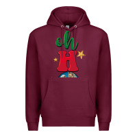 Burgundy oh holy night Premium Hoodie - BarkalooDesign