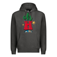 Charcoal Heather oh holy night Premium Hoodie - BarkalooDesign