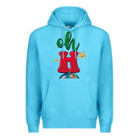 Ocean Blue oh holy night Premium Hoodie - BarkalooDesign