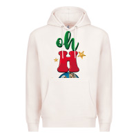 Pale Pink oh holy night Premium Hoodie - BarkalooDesign