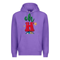 Purple oh holy night Premium Hoodie - BarkalooDesign