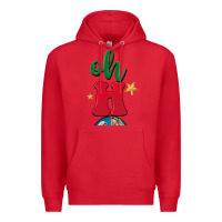 Red oh holy night Premium Hoodie - BarkalooDesign