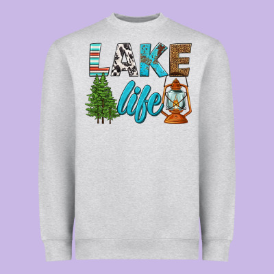 Lake Life Heavyweight Sweatshirt Designed By Hra Design Shop