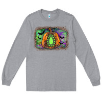 Heather Grey halloween gemstone background Long Sleeve Tee - JahusDesignShop