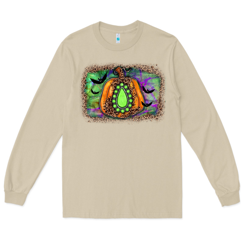 Halloween Gemstone Background Long Sleeve Tee by JahusDesignShop | Teevron