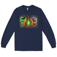Navy halloween gemstone background Long Sleeve Tee - JahusDesignShop