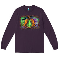 Plum halloween gemstone background Long Sleeve Tee - JahusDesignShop