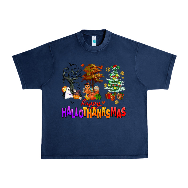 Happy Hallothanksmas Trees Urban Heavy Tee by AdoDesignShop | Teevron