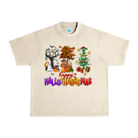 Sandshell happy hallothanksmas trees Urban Heavy Tee - AdoDesignShop