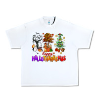 White happy hallothanksmas trees Urban Heavy Tee - AdoDesignShop