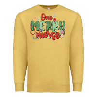 Antique Gold one merry nurse Premium Sweatshirt - MaliasSmallBusiness