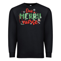 Black one merry nurse Premium Sweatshirt - MaliasSmallBusiness
